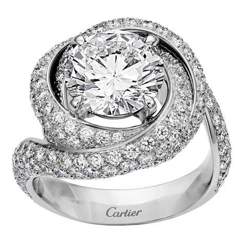 cartier ring diamonds|cartier diamond solitaire ring.